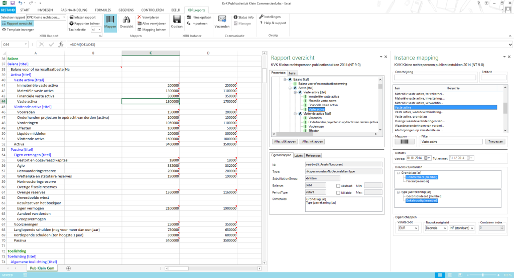 XBRL reports incl. verzenden