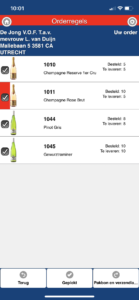BrancheView App met AccountView: orderregels