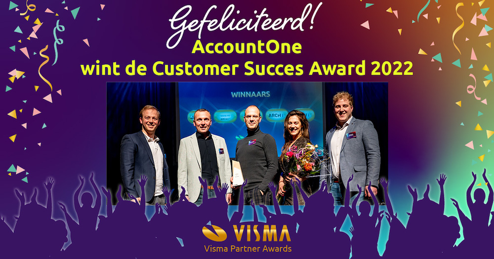 AccountOne wint Customer Success Award van Visma
