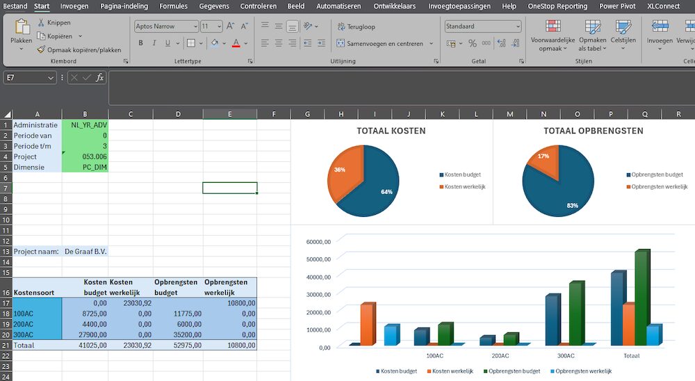 Excel Add-in voor AccountView